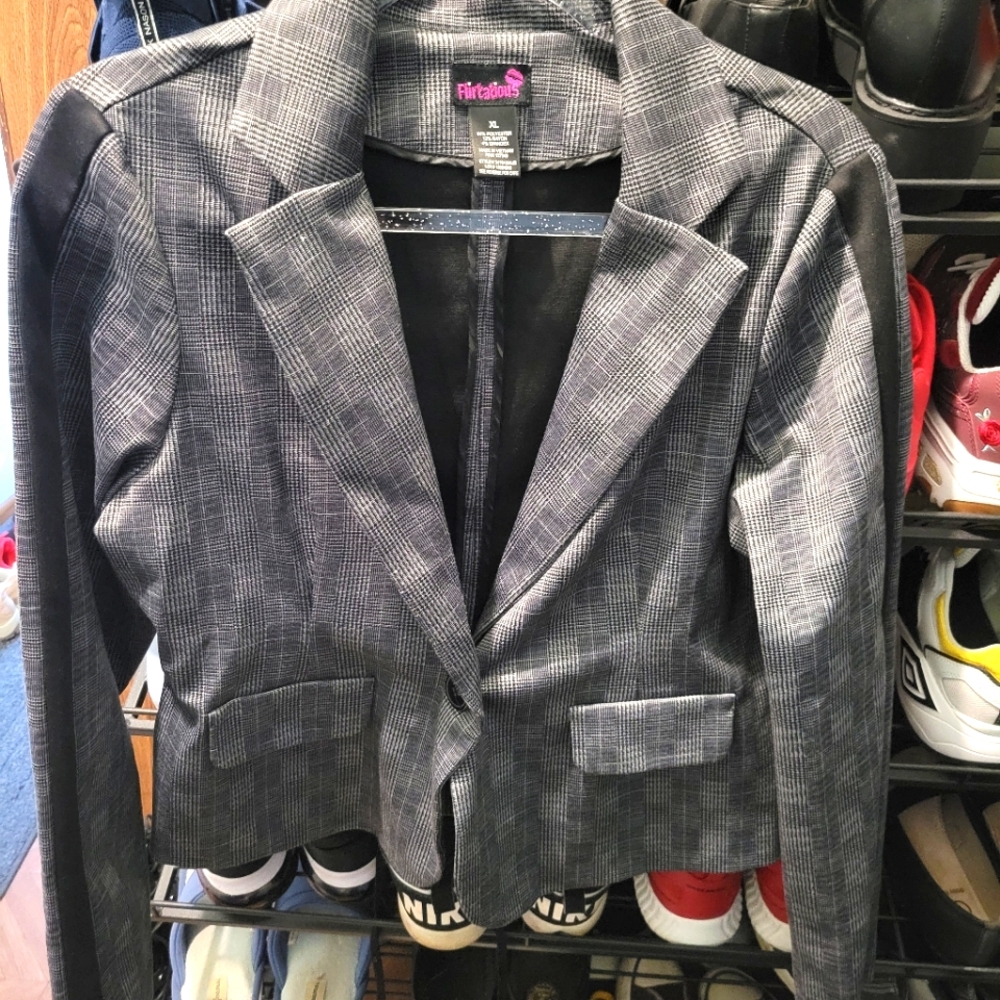 Flirtatious branded blazer